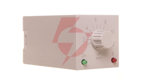 Przekaźnik czasowy 2P 5A 1-12min 24-48V AC/DC opóźnione załączenie RTX-132 24/48 12 MIN