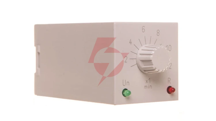 Przekaźnik czasowy 2P 5A 1-12min 24-48V AC/DC opóźnione załączenie RTX-132 24/48 12 MIN
