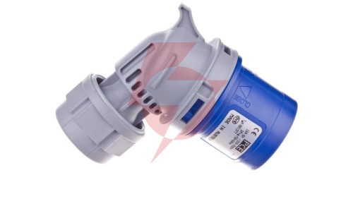Wtyczka przenośna kątowa 16A 3P 230V niebieska IP44 TURBO TWIST 8013-6TT
