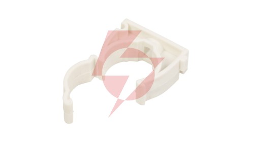 Uchwyt zamknięty do rur gładkich UZ 25 biały 68045 /100szt./