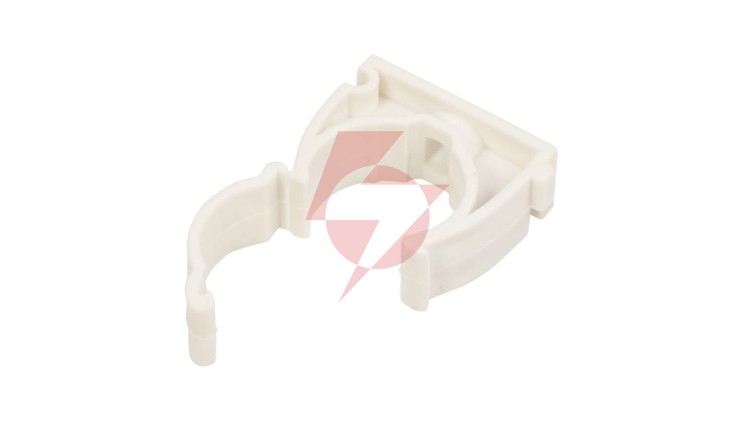 Uchwyt zamknięty do rur gładkich UZ 25 biały 68045 /100szt./