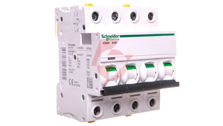Wyłącznik nadprądowy 4P B 6A 6kA AC iC60N-B6-4 Acti9 A9F03406
