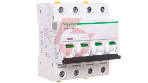 Wyłącznik nadprądowy 4P C 6A 6kA AC iC60N-C6-4 Acti9 A9F04406