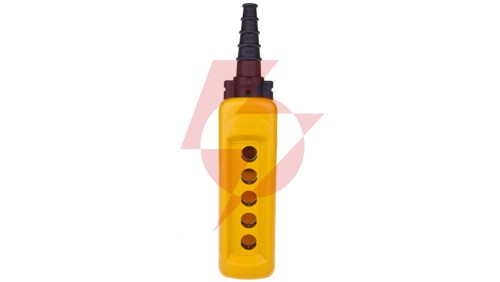 Obudowa kasety 5-otworowa 22mm żółta IP65 XACA05
