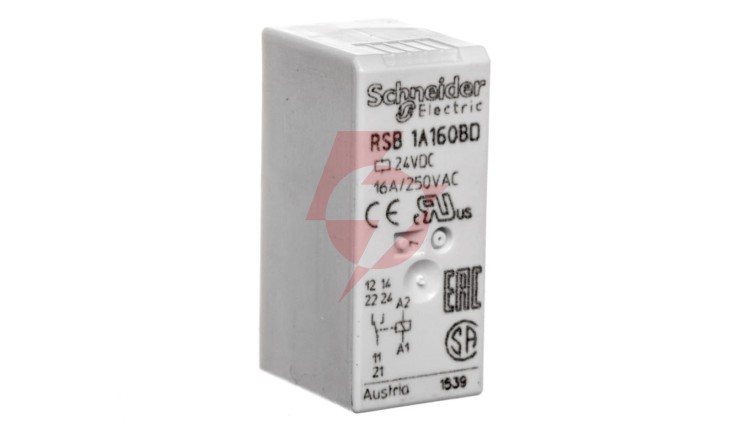 Przekaźnik interfejsowy 1P 16A 24V DC AgNi RSB1A160BD