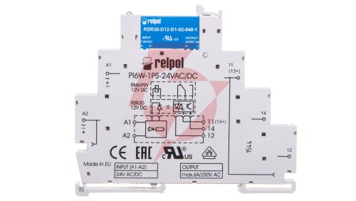 Przekaźnik interfejsowy 1Z 6A 24VAC/DC AgSnO2 PIR6W-1PS-24VAC/DC-O 857212