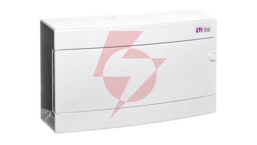 Rozdzielnica modułowa 1x18 natynkowa drzwi białe / IP 40 400V AC / ECT18PO-s 001101071