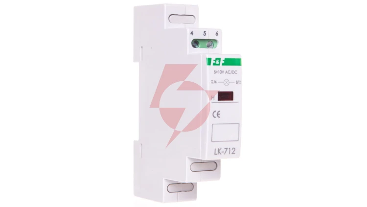 Lampka modułowa 1-fazowa czerwona 5-10V AC/DC LK-712R-5-10V