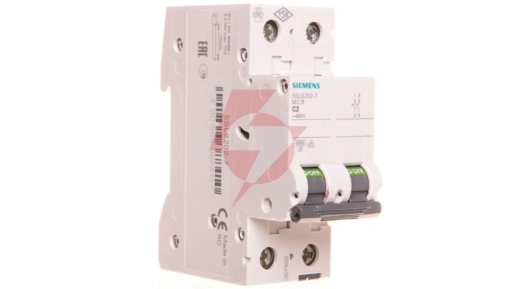 Wyłącznik nadprądowy 2P C 2A 6kA AC SENTRON 5SL6202-7