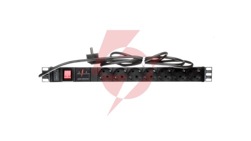 Listwa zasilająca do szaf rack (PDU) 19 cali 7x Schuko DN-95407