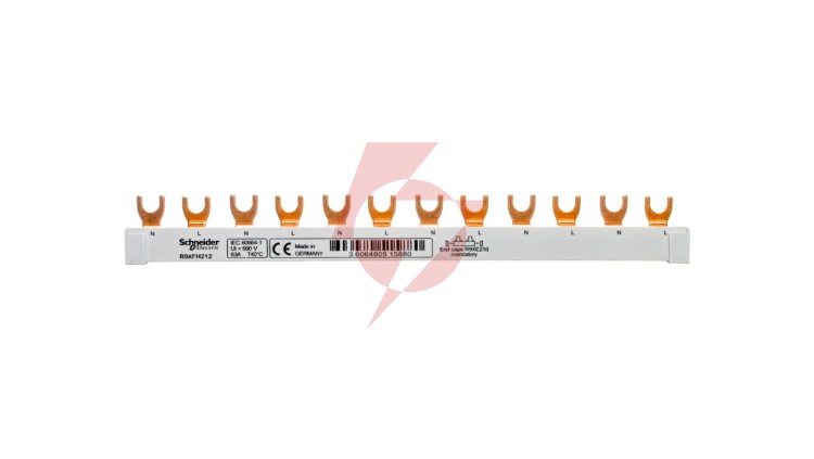 Szyna widełkowa 2P 63A 12 modułów R9XFH212