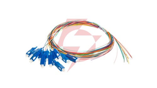 Pigtail światłowodowy 12szt, SC simplex, SM 9/125,OS2, 2m, saLSZH, 12 kolorów DK-29221-02