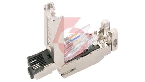 Wtyczka RJ45 2x2 kat.5 prosta w obudowie metalowej 6GK1901-1BB10-2AE0