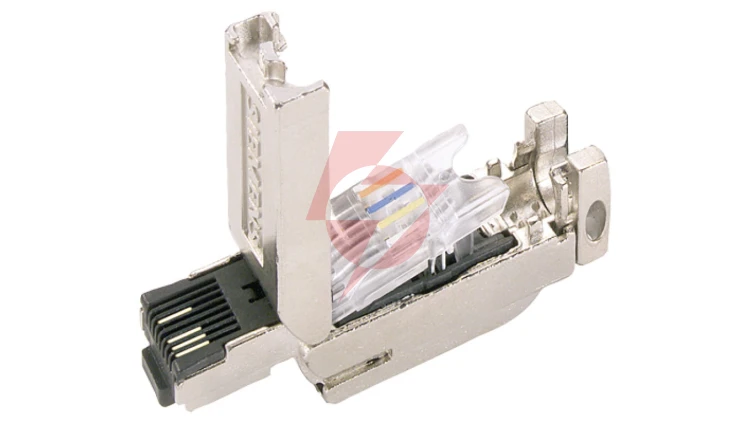 Wtyczka RJ45 2x2 kat.5 prosta w obudowie metalowej 6GK1901-1BB10-2AE0