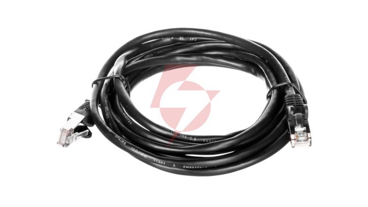 Kabel krosowy patchcord F/UTP kat.5e CCAczarny 3m 68660