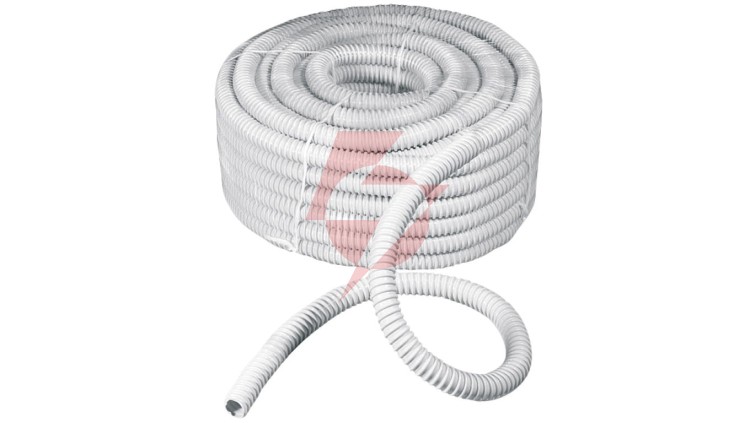 Rura spiralna wysokoelastyczna szara PVC fi35 ECGFE35 /30m/