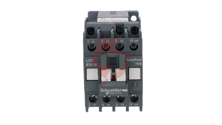 Stycznik mocy Easy TeSys Control AC-3, 18A, 3P (1NO), cewka 230V, 50/60Hz LC1E1810P7