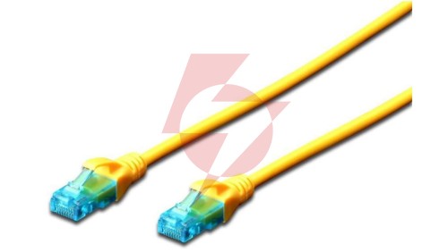 Kabel krosowy (Patch Cord) U/UTP kat. 5e żółty 5m DK-1512-050/Y