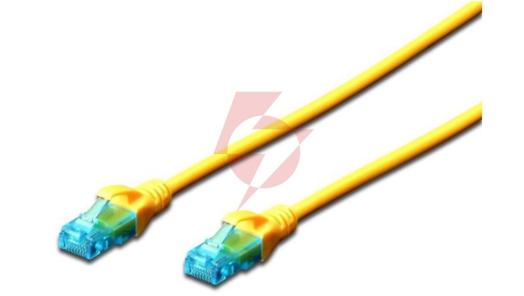 Kabel krosowy (Patch Cord) U/UTP kat. 5e żółty 5m DK-1512-050/Y