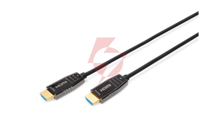 Kabel połączeniowy hybrydowy AOC HDMI 2.1 Ultra High Speed 8K 60Hz UHD HDMI A-HDMI A M-M czarny 30m AK-330126-300-S