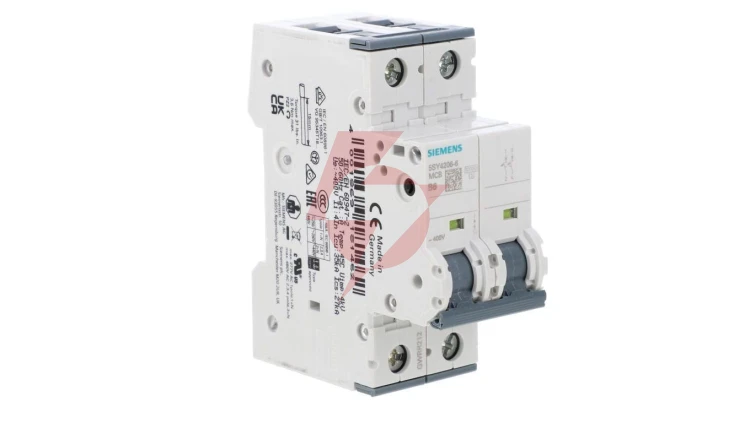 Wyłącznik nadprądowy 2P B 6A 10kA AC SENTRON 5SY4206-6