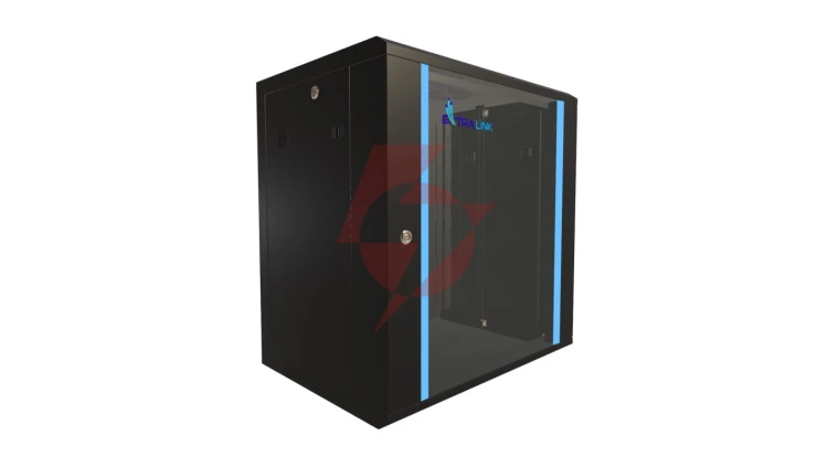 Szafa rack montowana na ścianie Extralink 12U 600x450 Czarna
