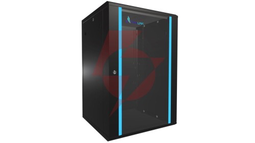 Szafa rack montowana na ścianie Extralink 18U 600x600 Czarna