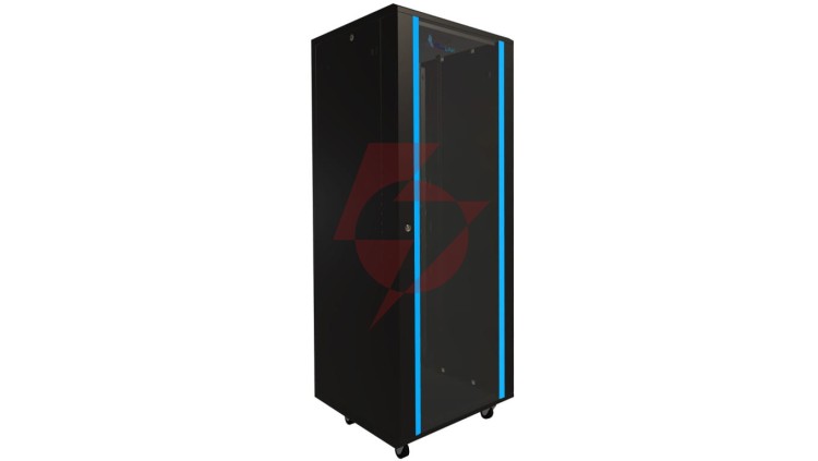 Szafa rack stojąca Extralink 37U 600x600 Czarna