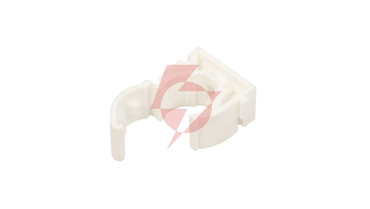 Uchwyt zamknięty do rur 16mm biały UZE-16 /100szt./