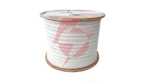 Kabel światłowodowy wewnętrzny FTTH 2 włóknowy SM 9/125 OS2 G57A1, Eca, LSOH, biały, 1km DK-D3902-SC-W
