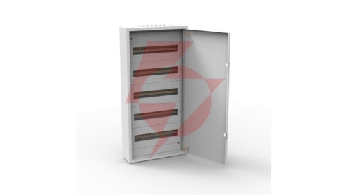 Rozdzielnica natynkowa metalowa 90 modułowa 5x18 436x905x130 RAL9003 IP30 MN90/5/18