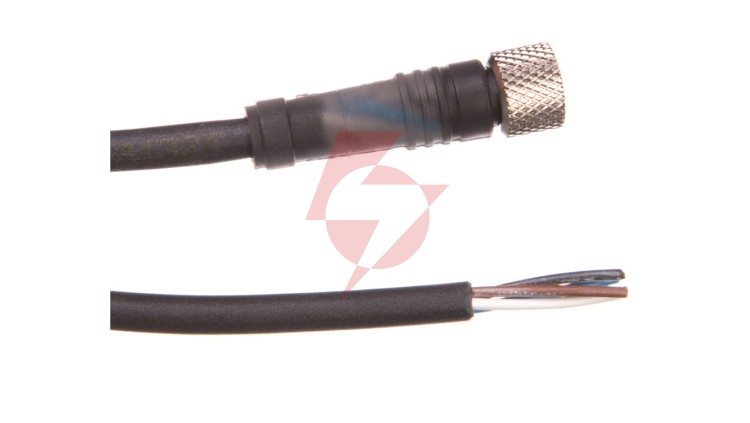 Złącze żeńskie M8 proste 4-pinowe kabel 5m PUR XZCP0941L5