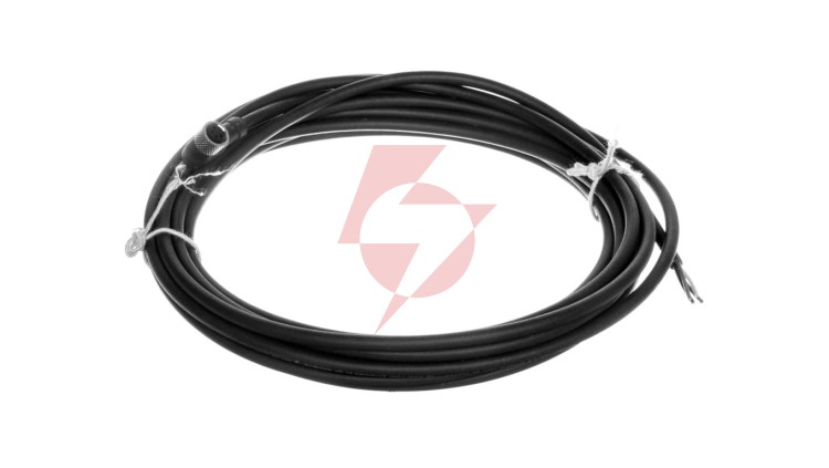 Złącze żeńskie M8 kątowe 4-piny kabel 5m PUR XZCP1041L5