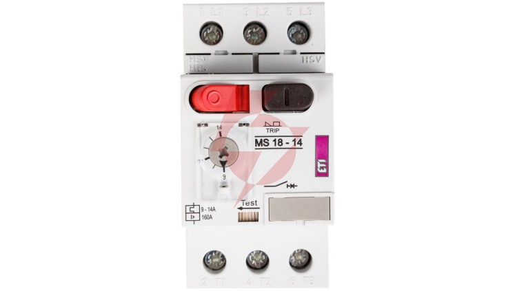 Wyłącznik silnikowy 3P 5,5kW 9-14A MS18 004600350
