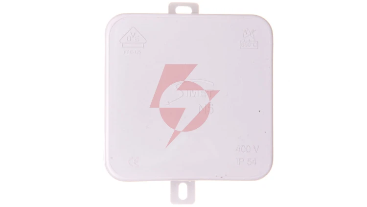 Puszka n/t hermetyczna pusta 75x75x38mm IP54 z dławicą zintegrowaną szara N5 samogasnąca bezhalogenowa 83005002