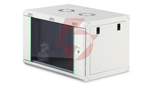 Szafa sieciowa wisząca Dynamic 19 7U rack 600x450, drzwi szyba, szary, niezłożona, 60kg DN-37100