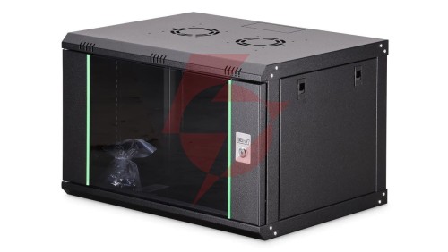 Szafa sieciowa wisząca Dynamic 19 7U rack 600x450, drzwi szyba, czarny, niezłożona, 60kg DN-37101