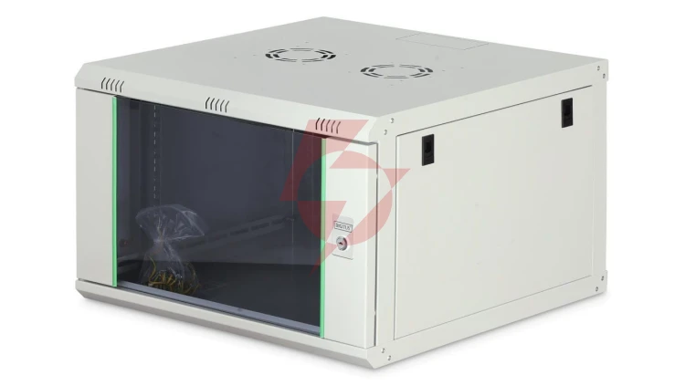 Szafa sieciowa wisząca Dynamic 19 7U rack 600x600, drzwi szyba, szary, niezłożona, 60kg DN-37102