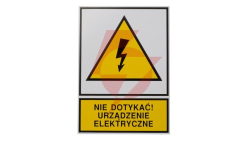 Tabliczka /znak ostrzegawczy/ TZO 148X210P /N.D.U.E./ E04TZ-01012140100 /10szt./