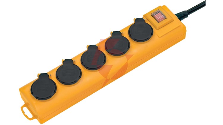 Listwa zasilająca Super-Solid SL 544 D IP44 2m 5 gniazd H07RN-F 3G2,5 1159904225