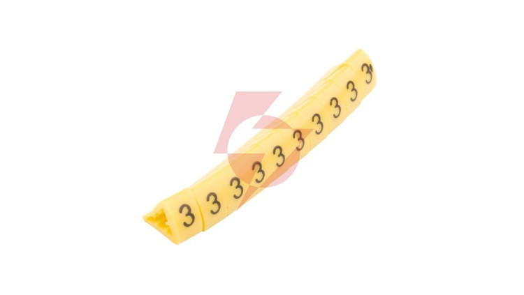 Oznacznik przewodów OZ-2/3 żółty E04ZP-01020400400 /100szt./