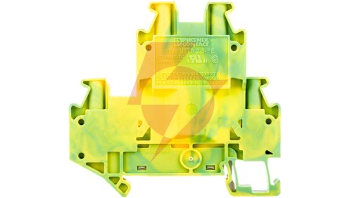 Złączka szynowa ochronna 2-piętrowa 2,5mm2 zielono-żółta Ex UTTB 2,5-PE /50szt./