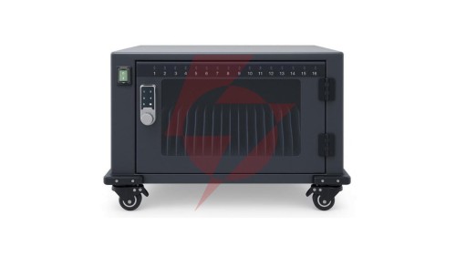 Szafa Ładowania Tabletów Smartfonów 16 Portów USB-C 45W Techly Wózek PD QC I-CABINET-16DUCTY