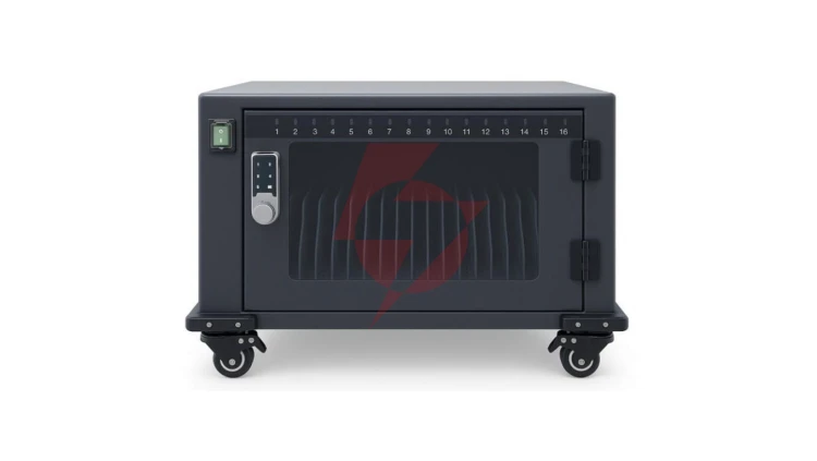 Szafa Ładowania Tabletów Smartfonów 16 Portów USB-C 45W Techly Wózek PD QC I-CABINET-16DUCTY