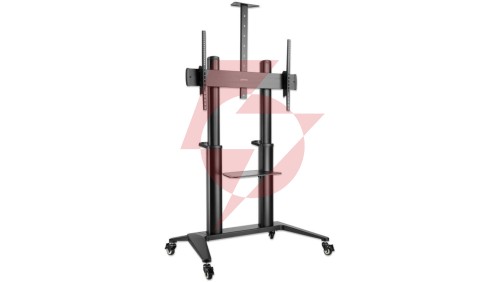 Stojak Mobilny TV 70-120 140kg Regulowany do Tablicy Interaktywnej 2 Półki 462341