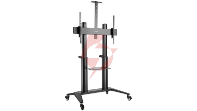 Stojak Mobilny TV 70-120 140kg Regulowany do Tablicy Interaktywnej 2 Półki 462341