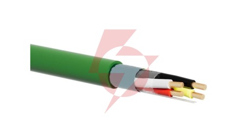 Kabel sterowniczy KNX / BUS EIB, J-2Y(St)H 2x2x0.8, LSOH Dca, zielony ALANTEC /500m/