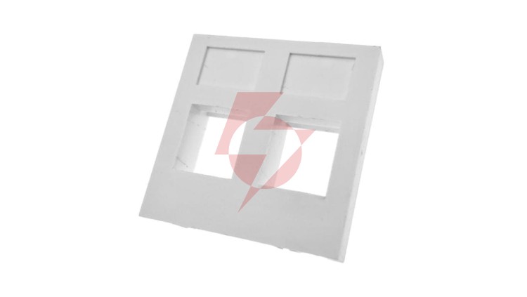 Adapter 45x45 2xRJ45 (płaski) ALANTEC