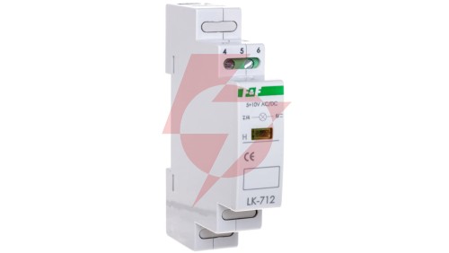 Lampka modułowa 1-fazowa żółta 5-10V AC/DC LK-712Y-5-10V