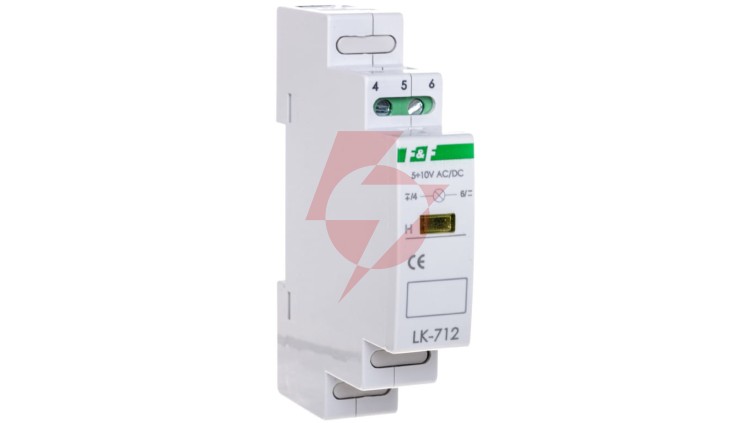 Lampka modułowa 1-fazowa żółta 5-10V AC/DC LK-712Y-5-10V